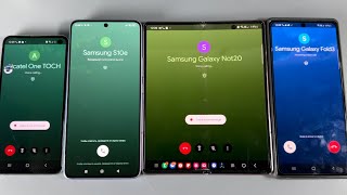 Incoming Call Group Google Meet vs Google Duo Samsung Galaxy Fold vs Galaxy Note 20 vs Lenovo NOT
