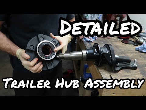**DETAILED** Trailer Hub & Bearing installation // Timbren 3500