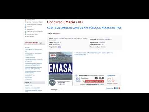 Concurso EMASA / SC    Apostilas para concursos públicos
