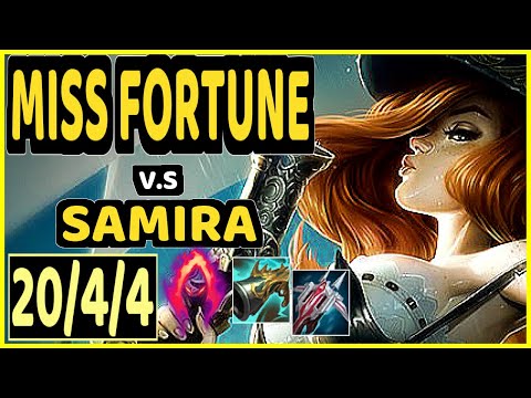 MISS FORTUNE vs SAMIRA - 20/4/4 KDA BOTTOM ADC GAMEPLAY - EUW Ranked MASTER