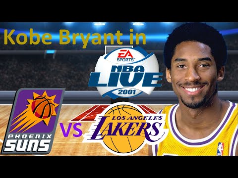 NBA Live 2001 Phoenix Suns vs. Los Angeles Lakers with Afro Kobe Updates!