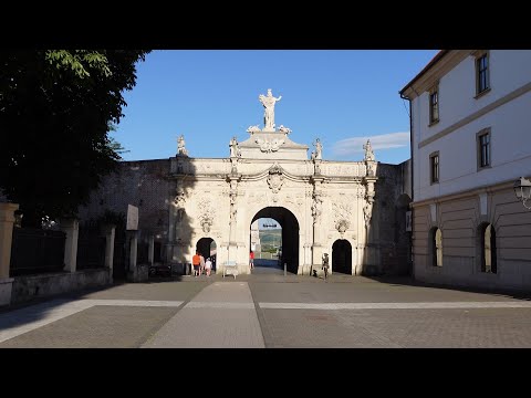 Evening Walking Tour in Alba Iulia Citadel, Romania in July 2023 [4K] [Natural Sound]