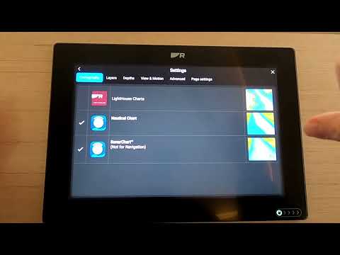 Raymarine Axiom Chart Plotter Setting to Navionics Charts