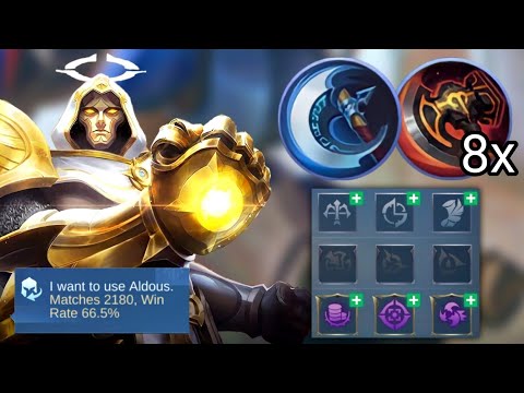 OFFLANE ALDOUS BUILD AND EMBLEM FOR 1 HIT 2022 (MUST WATCH) | MLBB