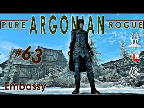 Pure ARGONIAN Rogue (63) - EMBASSY - Vanilla Skyrim AE Legendary Survival Playthrough