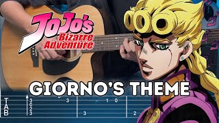 Giorno’s Theme (Il vento d'oro) - JoJo's Bizarre Adventure | Fingerstyle Guitar TAB