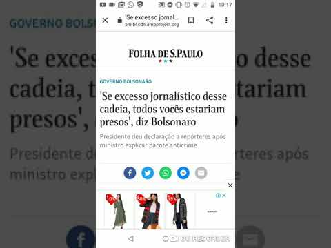 Folha de SP: "se excesso jornalístico desse cadeia, vcs estariam presos", Bolsonaro [Fake news]