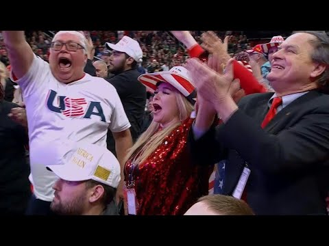Trump supporters react to inauguration speech inside DC arena | AFP