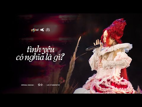 Video thumbnail for t�nh y�u c� ngh)a l� g�? (live from GENfest 23)