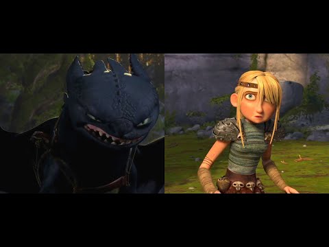 How To Train Your Dragon - Astrid Meets Toothless