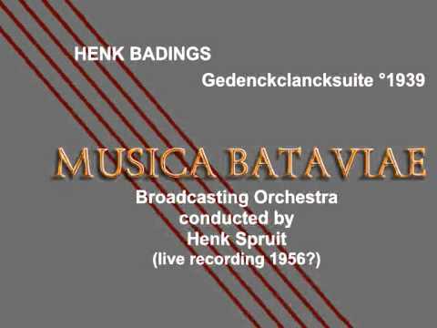 Henk Badings: Gedenckclancksuite °1939