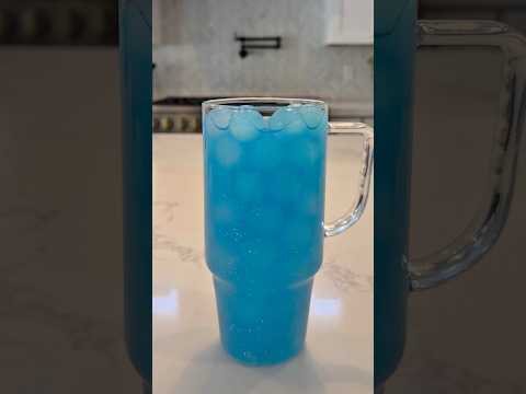 Ocean Blue Water 🩵🫧 #water #restock #asmr #loadedwater #blue #drink #recipe #viral #shorts #fyp