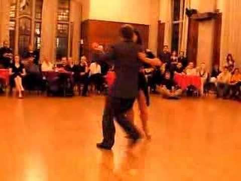  Silvina Valz  and  Oliver Kolker  are  dancing  to  the  tango  "  Dime Mi Amor  "
