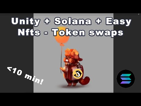 Solana Unity Game easy setup in minutes (Nfts, token swap, mobile and WebGL)