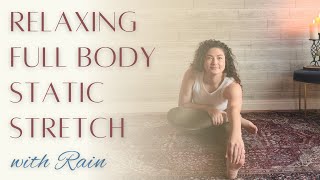 ASMR STRETCH // 15 Min Relaxing FULL BODY Static Stretch Session