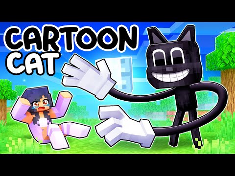 Attacked by CARTOON CAT in Minecraft!