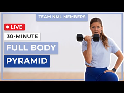 30 Minute Full Body HIIT with Weights Low Impact Pyramid