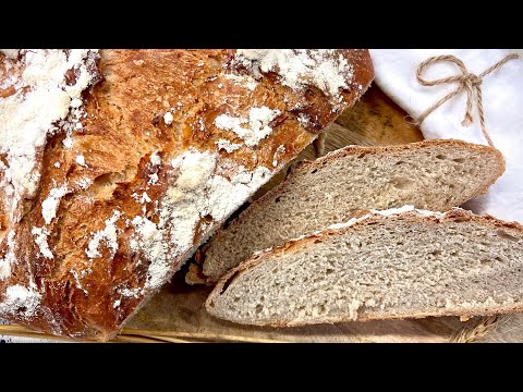 🌾Roggen - Mischbrot mit Waldhonig aus dem Gusseisentopf🌾 außen schön knusprig und innen mega soft