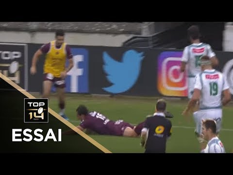 TOP 14 - Essai Nans DUCUING 2 (UBB) - Bordeaux-Bègles - Pau - J1 - Saison 2018/2019