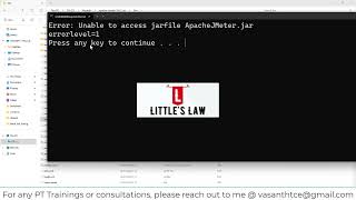 Apache JMeter Errors (Error Unable to access jarfile ApacheJMeter jar)