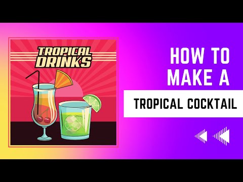 HOW TO: Make A Paradise Tropical Layered Cocktail - BREATHTAKING