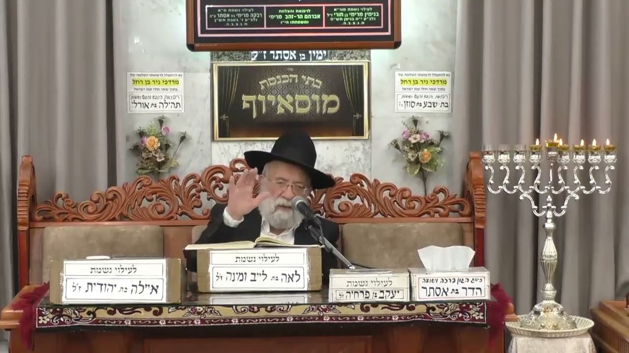 • הרב אהרון ירח י • הלכות • בית הכנסת מוסאיוף