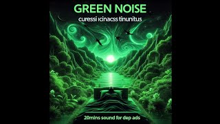 Green Noise Cures Insomnia and Reduces Tinnitus - Black Screen for Deep Sleep | 3 Hour Sound No Ads