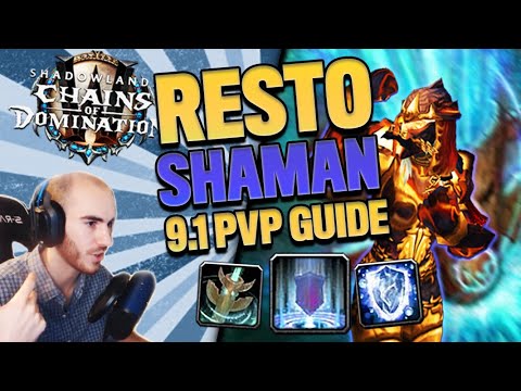 9.1 Restoration Shaman PvP Guide / Commentary!!! 2400+ ARENA Matches (Multi Rank 1 Healer)