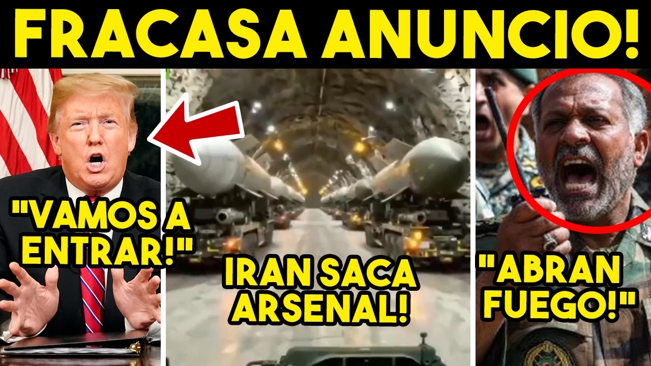 CRECE PESADILLA! ATORAN A TRUMP, FRACASA ANUNCIO. IRAN SACA VIDEO, TIEMBLAN ARABES. TODO SALIO MAL