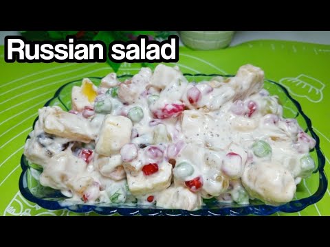 Russian Salad Recipe | Authentic Fruit Salad Recipe | Healthy Tasty Salad