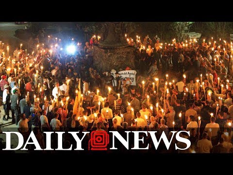Torch-wielding white supremacists march through University of Virginia