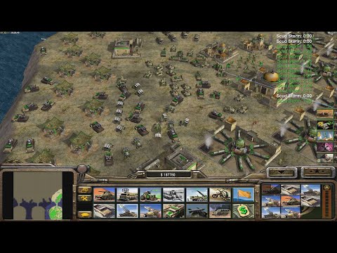 GLA Toxin - Command & Conquer Generals Zero Hour - 1 vs 7 HARD Gameplay