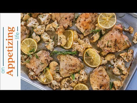 Roasted Lemon Rosemary Chicken | Sheet Pan Dinner Recipe