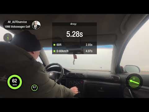 VW Passat B5 1.9TDi (AFN) MT FWD 1998 STAGE-1. 0-100 acceleration