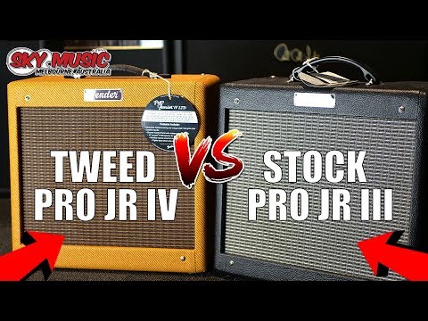 Fender Pro Jr IV vs Fender Pro Jr III Tweed vs Black