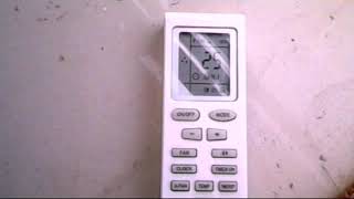 How to Lock and Unlock any AC Remote gree