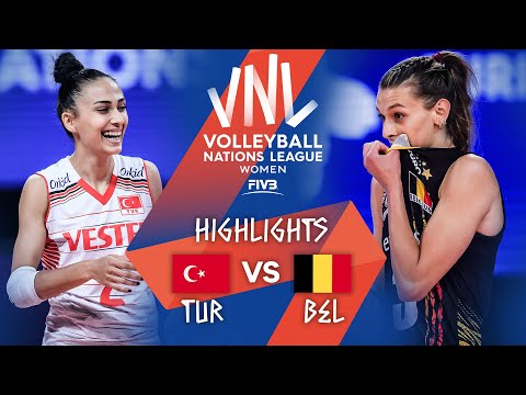 TUR vs. BEL - Highlights Week 4 | Women's VNL 2021