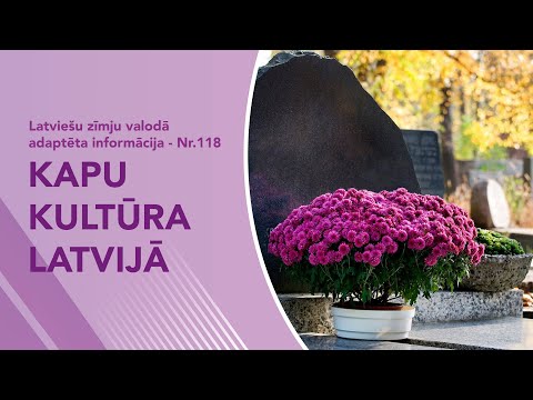 Video ziņas Nr. 118 “Kapu kultūra Latvijā”