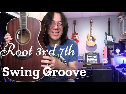 Root 3rd 7th  Shell Chord Swing Groove Technique - R 3 7