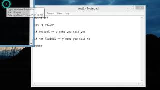 if and if not in batch scripting
