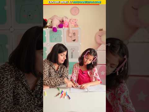 Adi Helps Her Mumma 👕 | Short English Conversations between Mom and Daughter, Adi Connection #shorts
