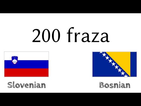 200 fraza - Slovenački - Bosanski