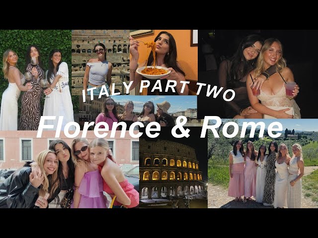Travel vlog - ITALY VLOG (part two) Florence & Rome 🇮🇹