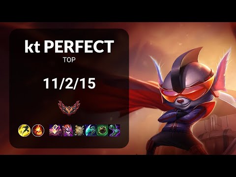 kt PerfecT Rumble vs Renekton TOP - KR  Patch 13.17