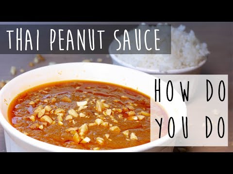 Easy Thai Peanut Sauce || WARNING: Very Addictive