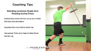 205. Standing Landmine Single Arm Rotating Press