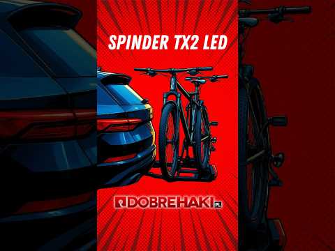 Bagażnik rowerowy na hak Spinder TX2 LED | DobreHaki.pl #shorts