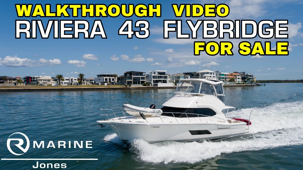 Riviera 43 Open Flybridge walkthrough video