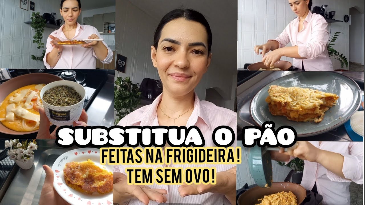5 Receitas para SUBSTITUIR o PÃO, feitas na FRIGIDEIRA, fáceis e saudáveis