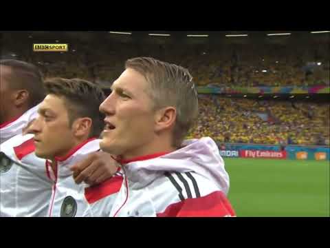 Germany National Anthem vs Brazil (World Cup 2014)